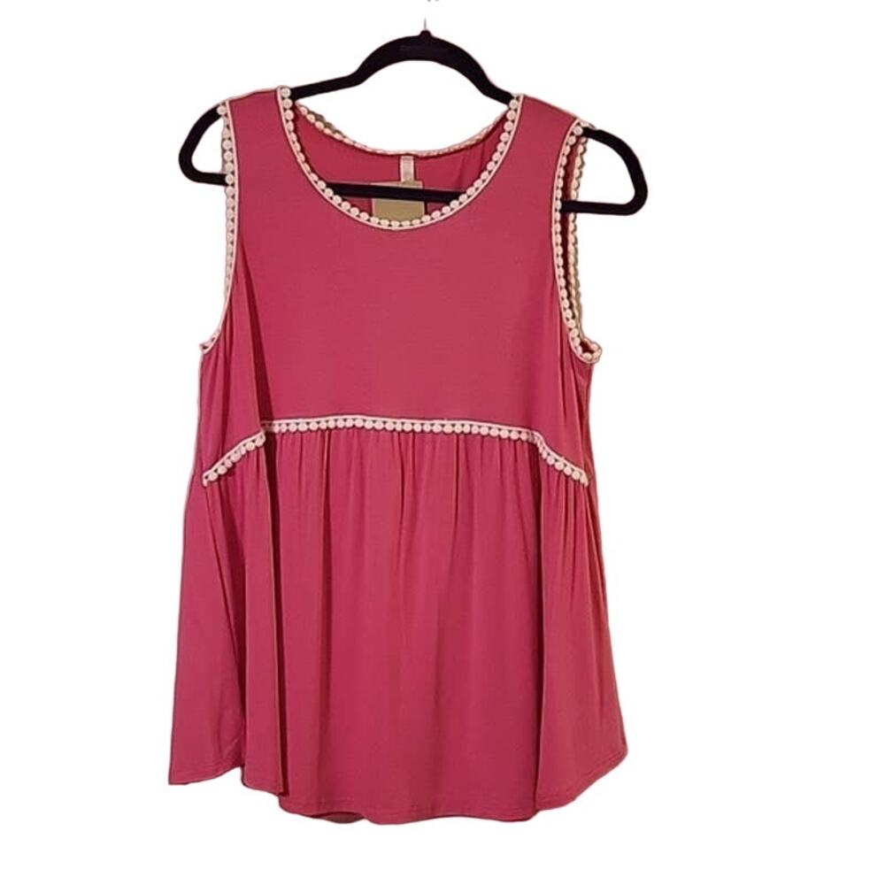 NWT Pink Lilypad Baby Doll Top‎ Size S